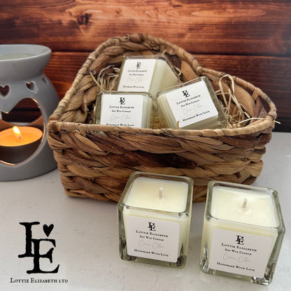 Clean Cotton | Cube Candle Small | Candle | Lottie Elizabeth Ltd