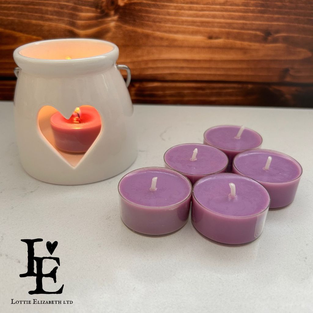 Lavender Tealights - A soothing and aromatic blend of natural soy wax infused with the calming essence of lavender. Perfect for relaxation and creating a serene atmosphere.