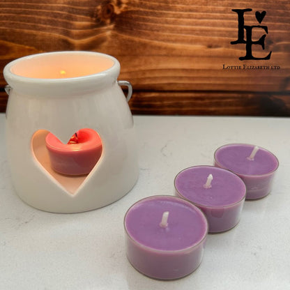 Lavender Tealights - A soothing and aromatic blend of natural soy wax infused with the calming essence of lavender. Perfect for relaxation and creating a serene atmosphere.