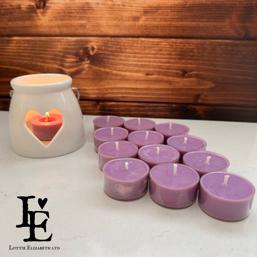 Lavender Tealights - A soothing and aromatic blend of natural soy wax infused with the calming essence of lavender. Perfect for relaxation and creating a serene atmosphere.