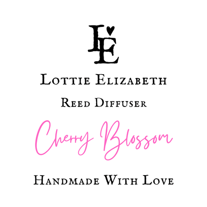 Cherry Blossom | Reed Diffuser | Small - Reed Diffuser - Lottie Elizabeth Ltd