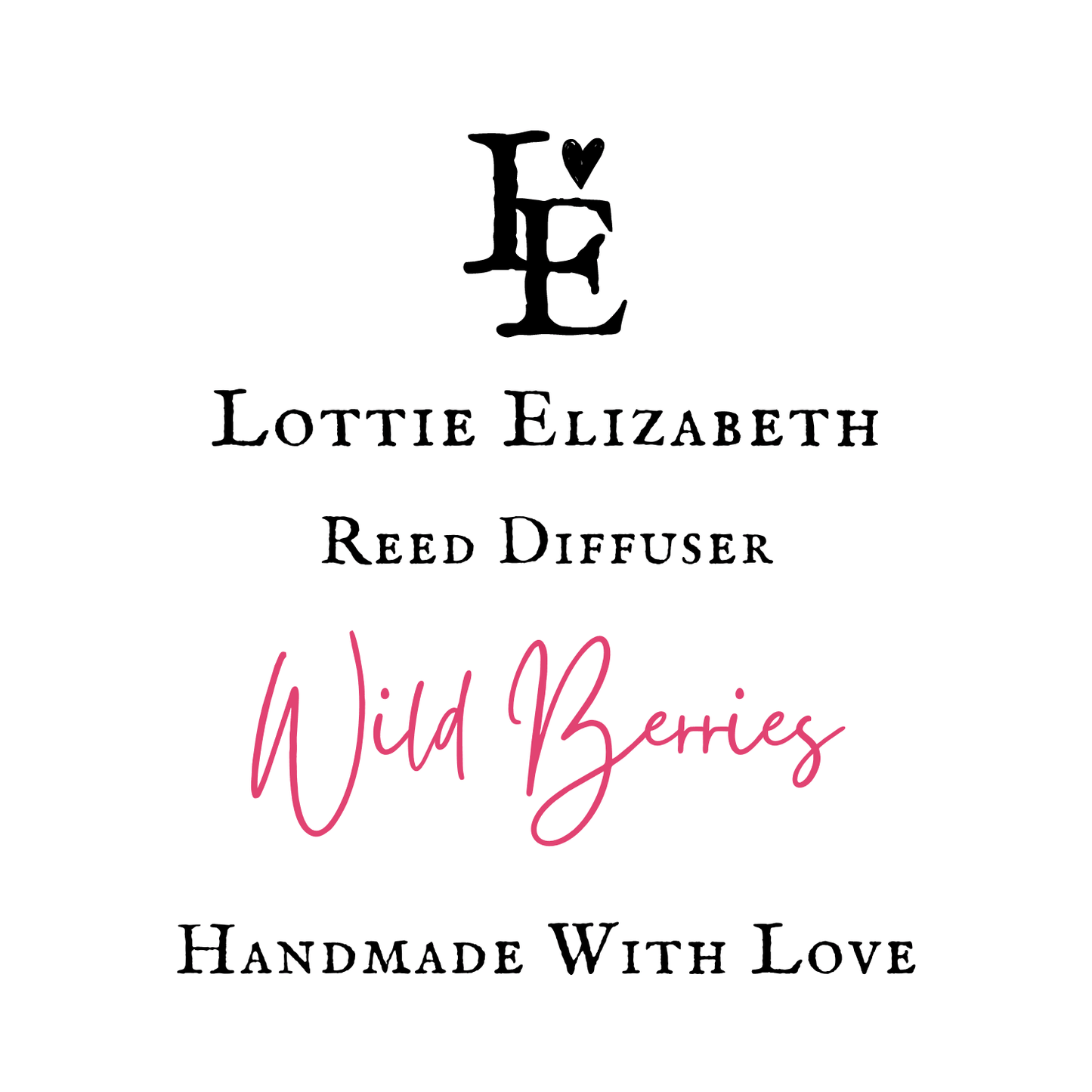 Wild Berries | Reed Diffuser | Small - Reed Diffuser - Lottie Elizabeth Ltd